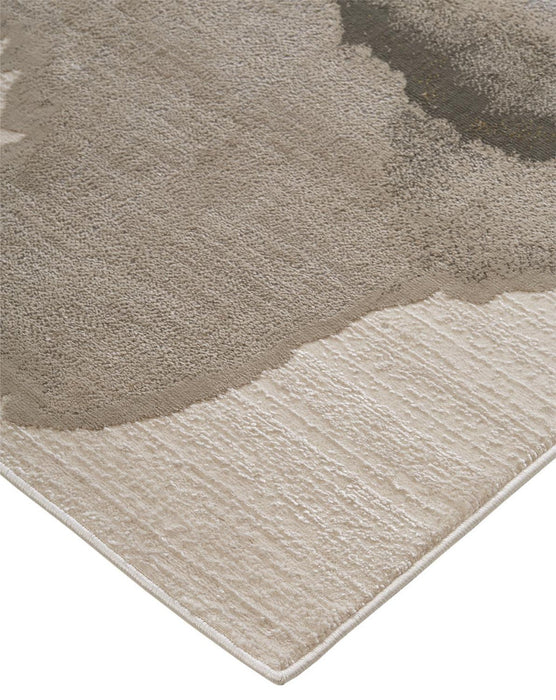 Feizy Waldor 3602F Rug in Gold / Ivory