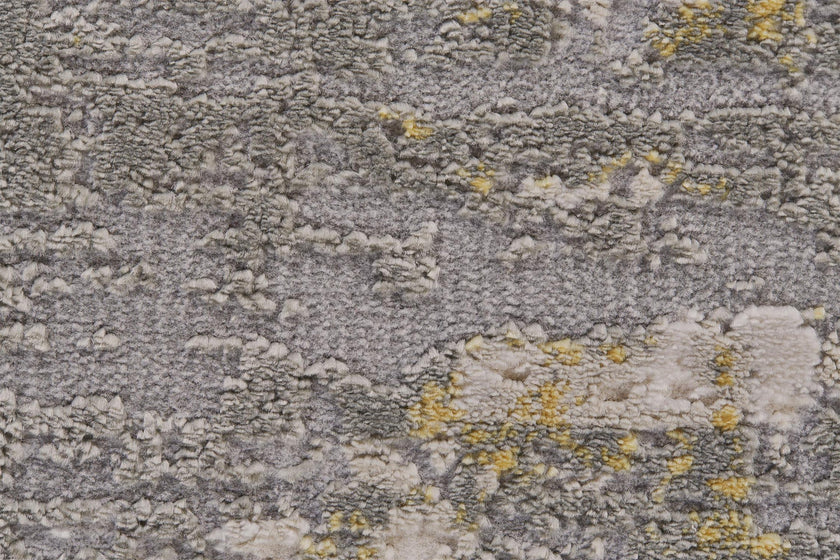 Feizy Waldor 3969F Rug in Gold/Sterling