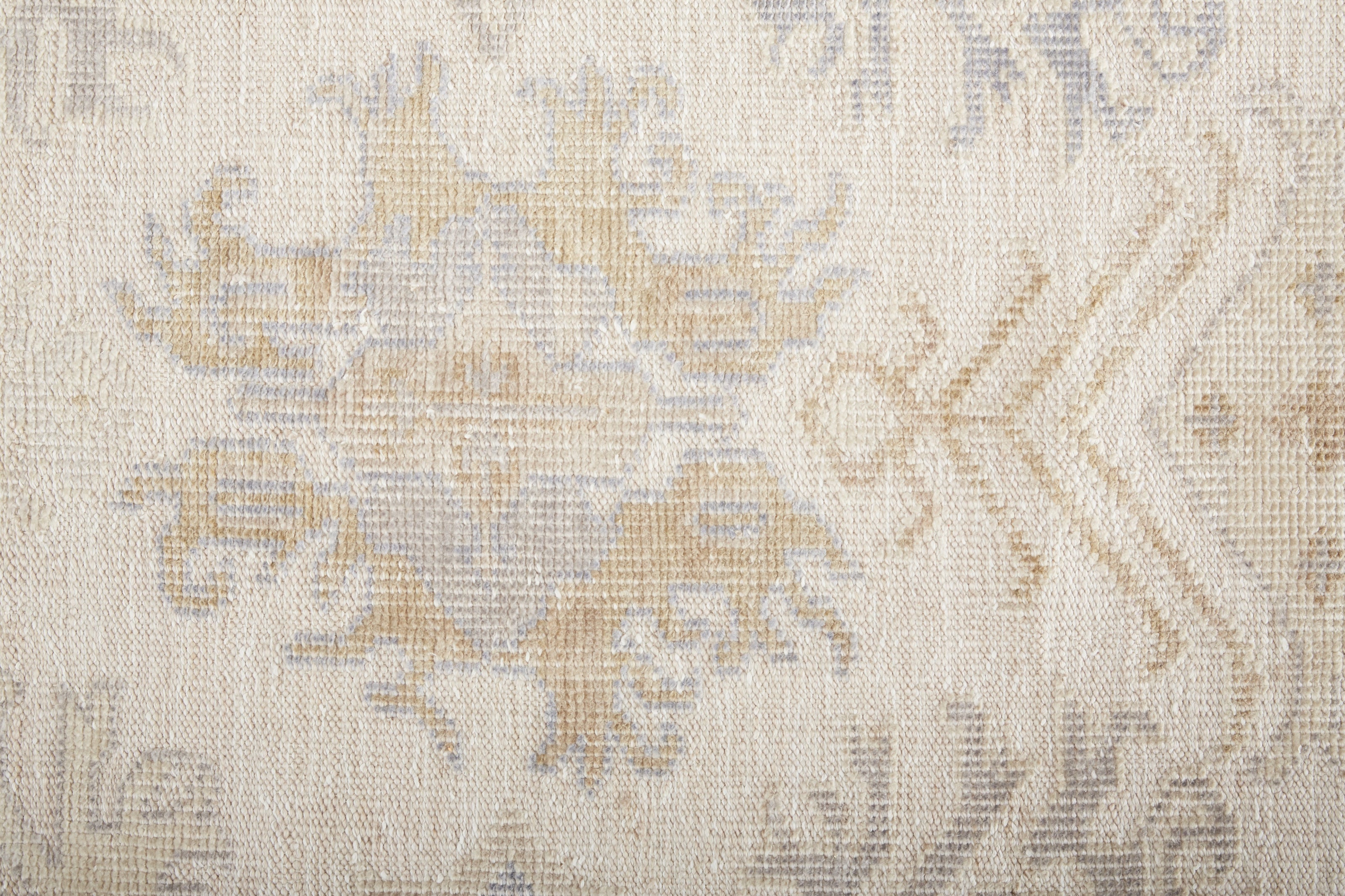 Feizy Wendover 6841F Rug in Tan / Blue