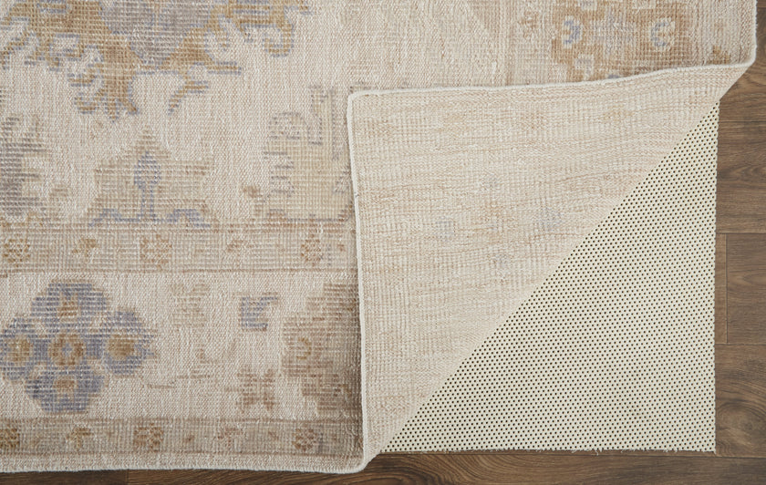 Feizy Wendover 6841F Rug in Tan / Blue