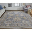 Feizy Wendover 6842F Rug in Blue / Tan