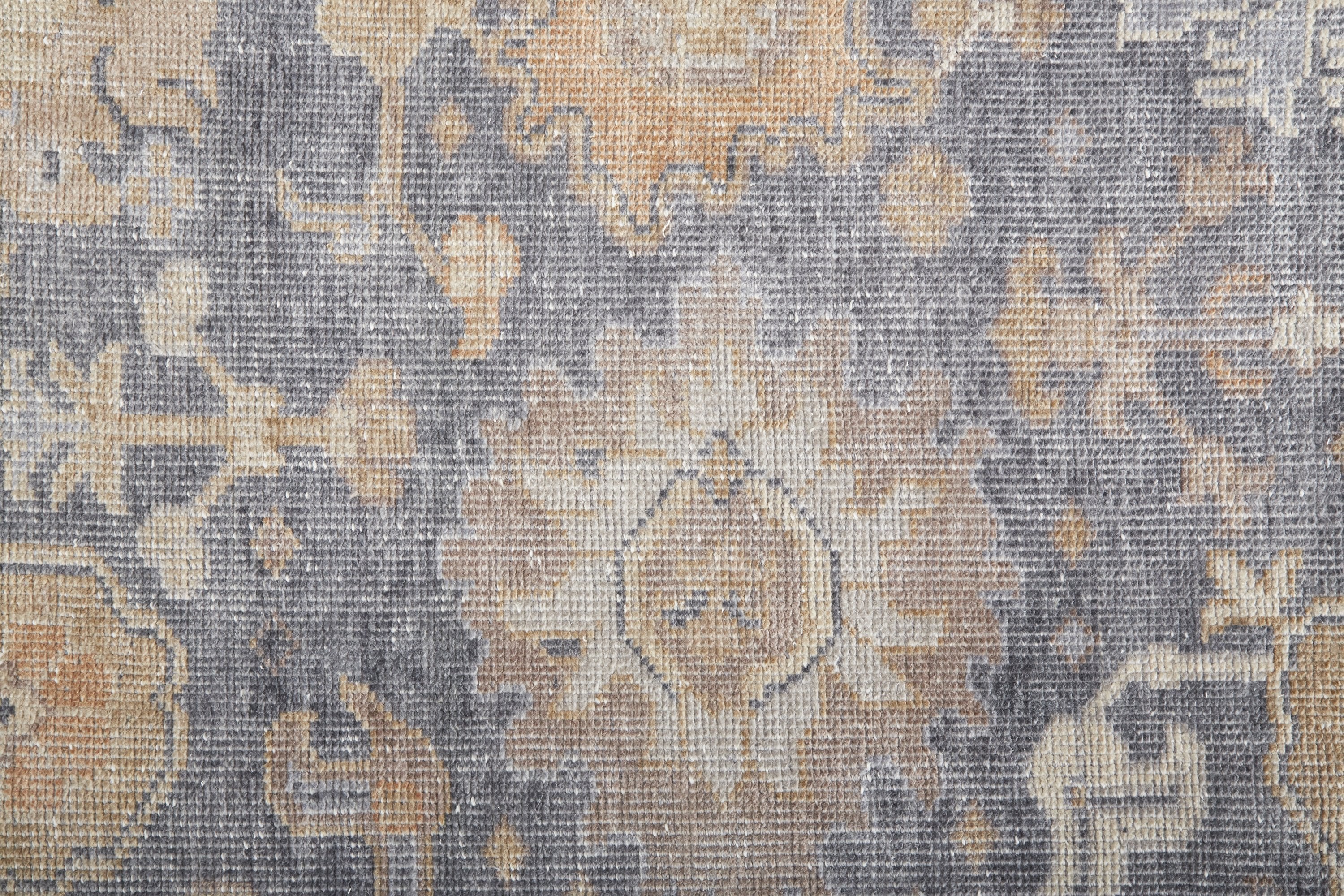Feizy Wendover 6842F Rug in Blue / Tan