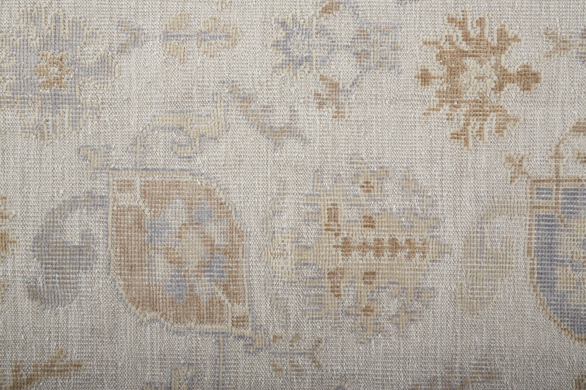 Feizy Wendover 6846F Rug in Gray / Ivory