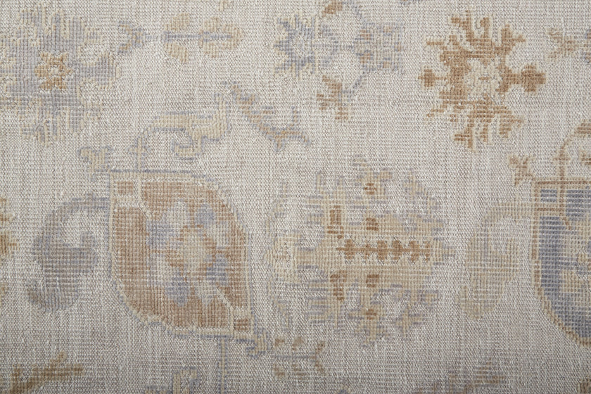 Feizy Wendover 6846F Rug in Gray / Ivory