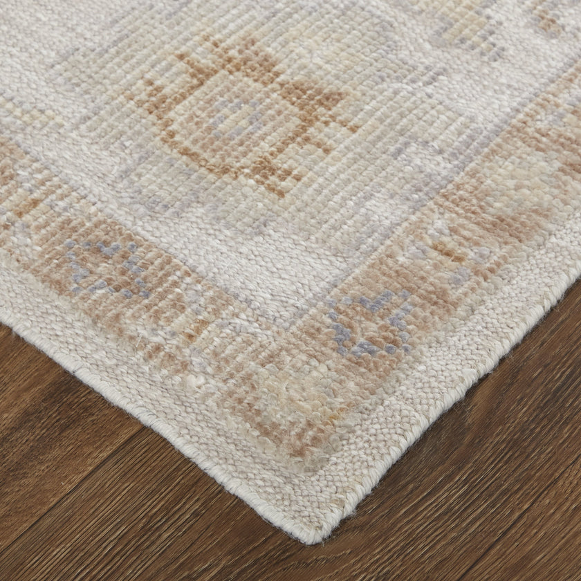 Feizy Wendover 6846F Rug in Gray / Ivory