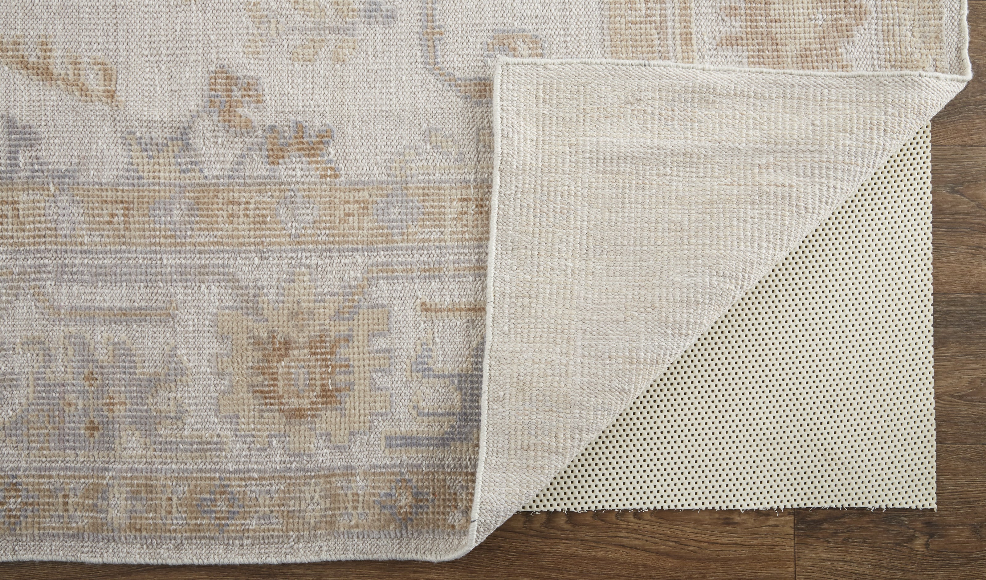 Feizy Wendover 6846F Rug in Gray / Ivory