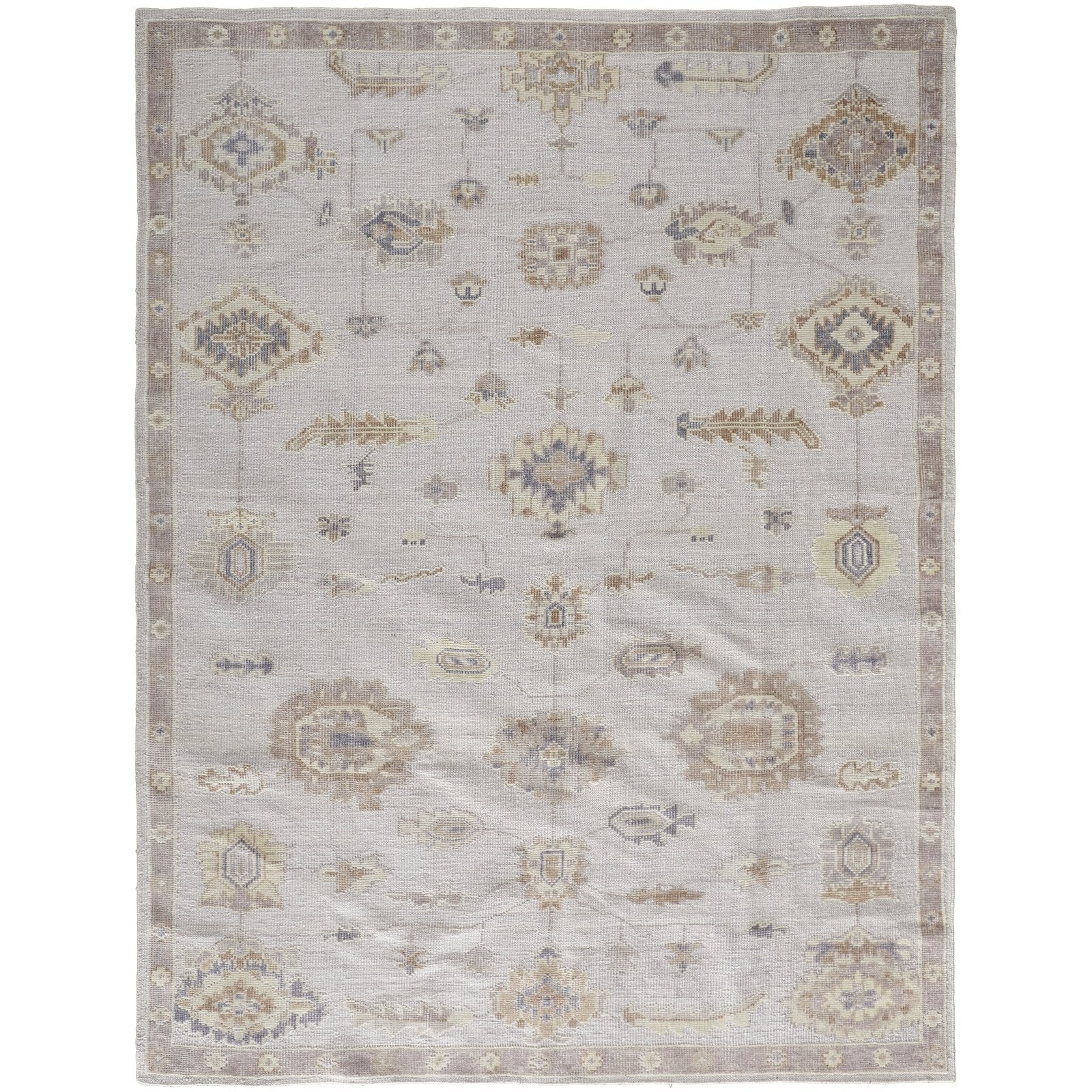 Feizy Wendover 6847F Rug in Gray / Tan