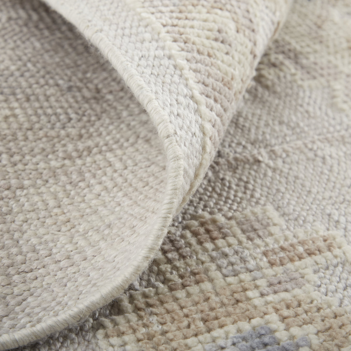 Feizy Wendover 6847F Rug in Gray / Tan