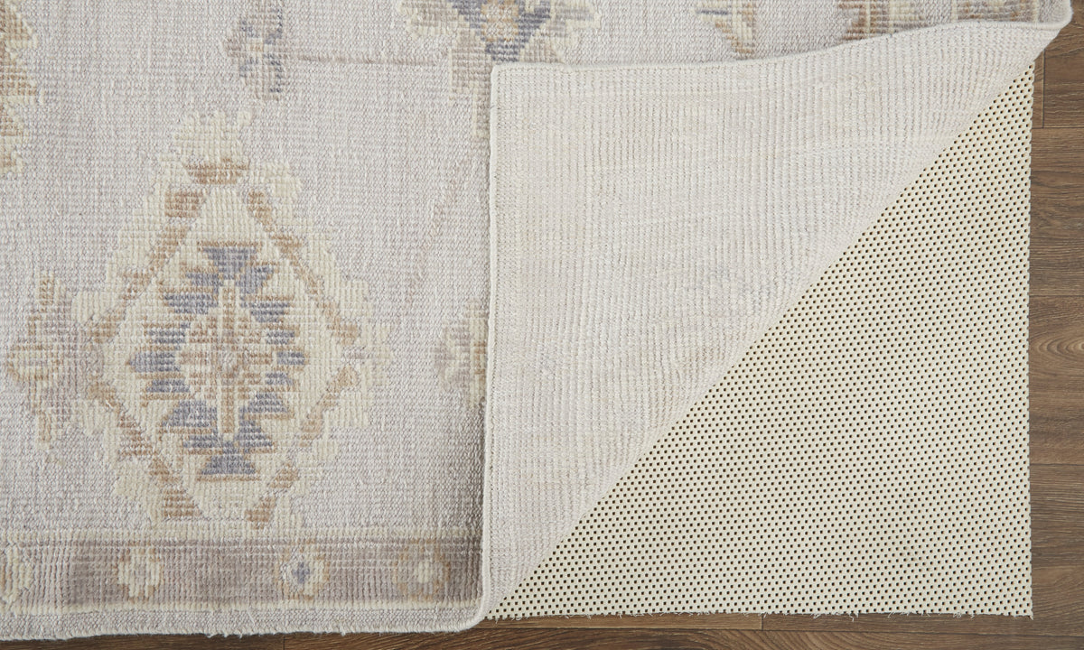 Feizy Wendover 6847F Rug in Gray / Tan