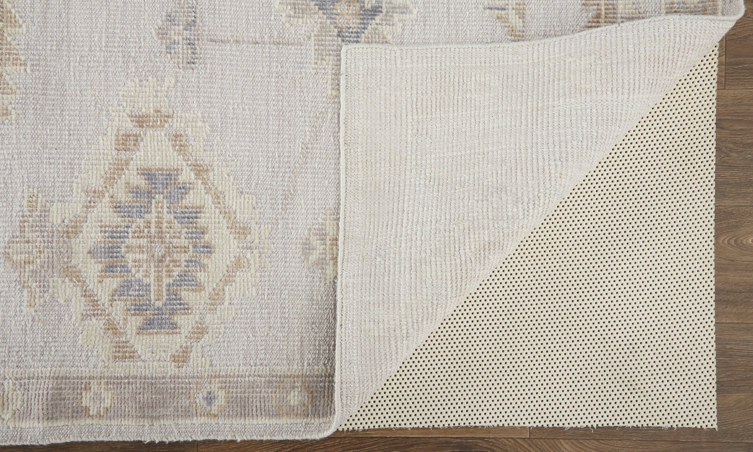 Feizy Wendover 6847F Rug in Gray / Tan