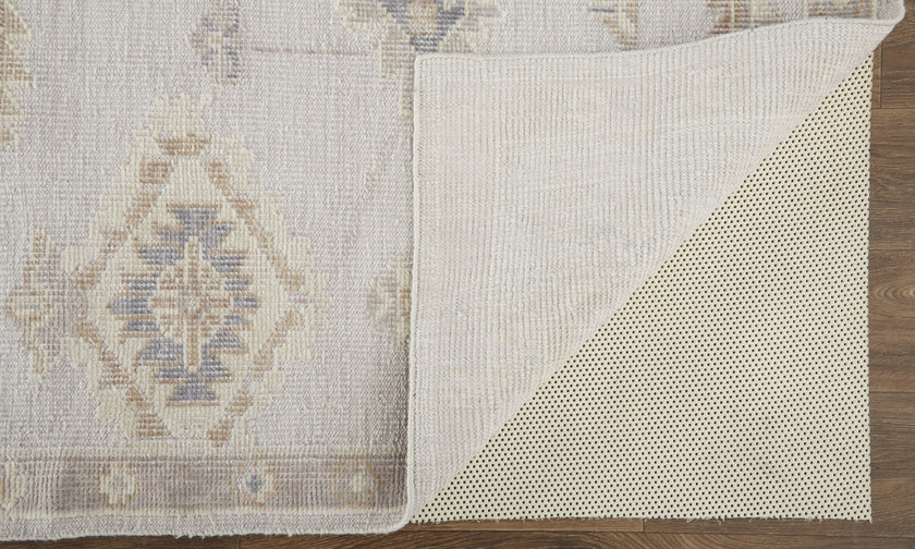 Feizy Wendover 6847F Rug in Gray / Tan