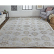 Feizy Wendover 6848F Rug in Gray / Ivory