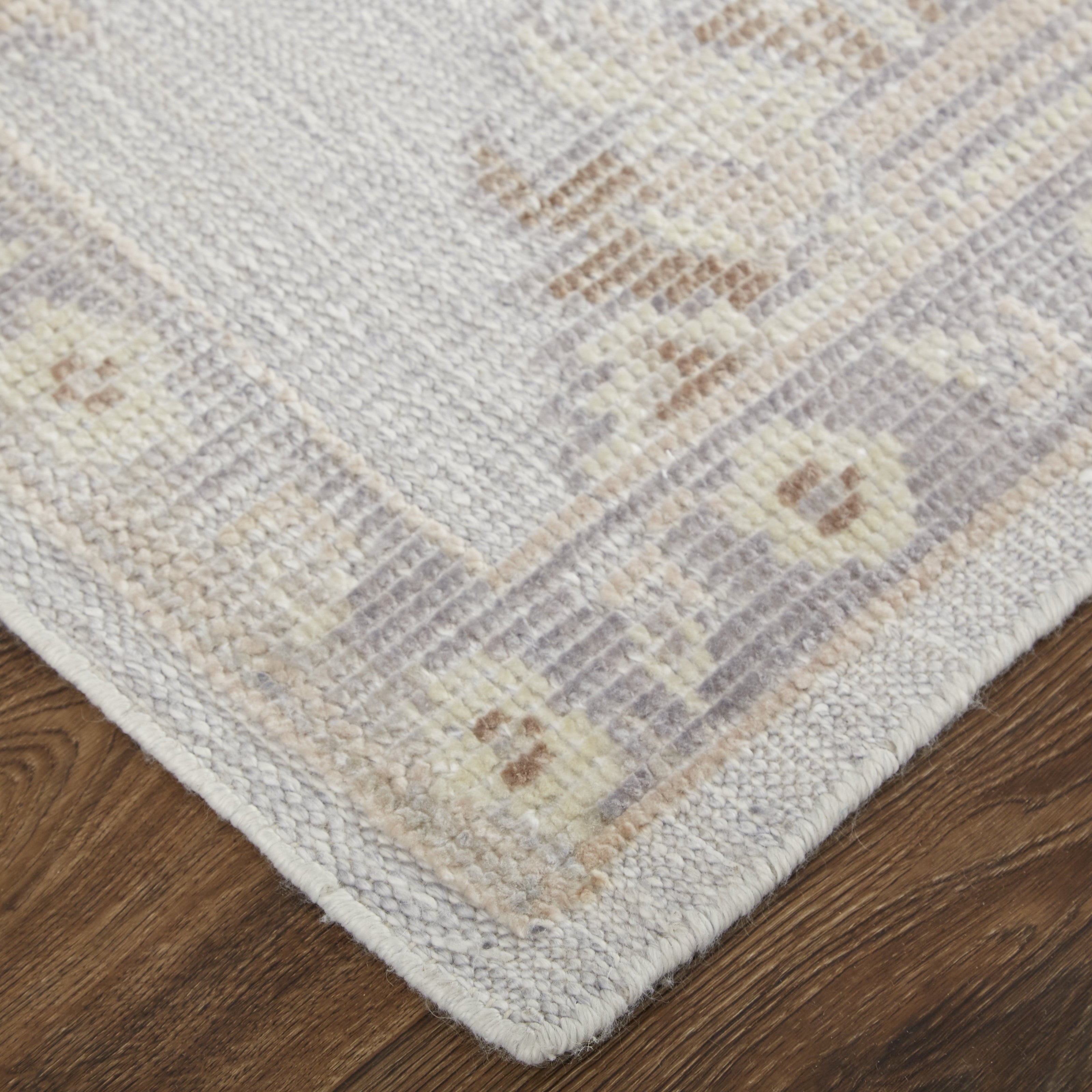 Feizy Wendover 6848F Rug in Gray / Ivory