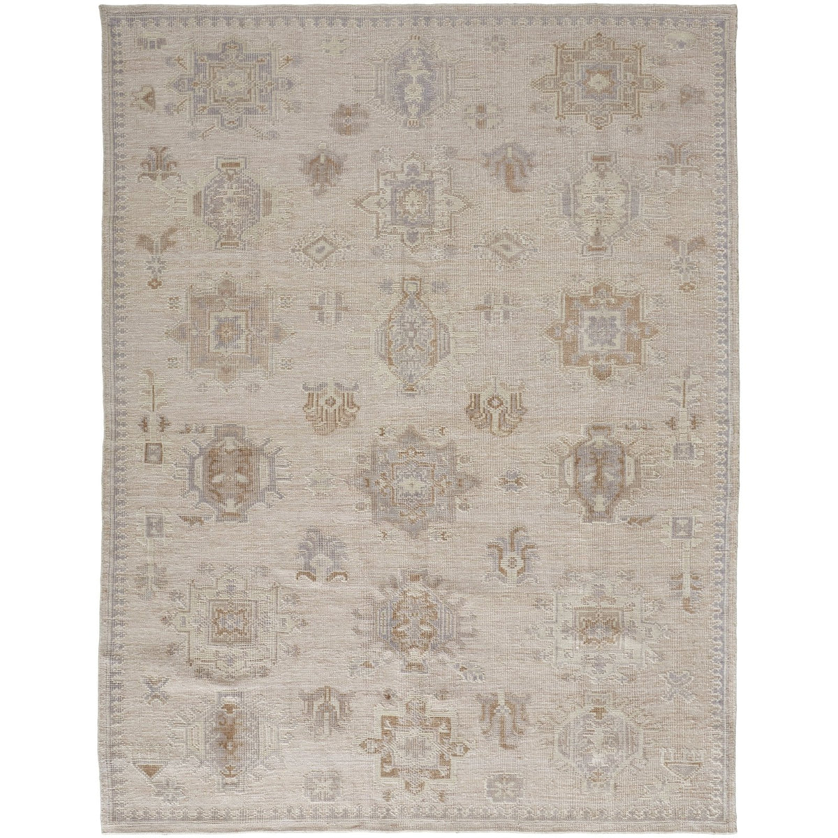 Feizy Wendover 6858F Rug in Tan / Gray