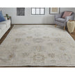 Feizy Wendover 6858F Rug in Tan / Gray