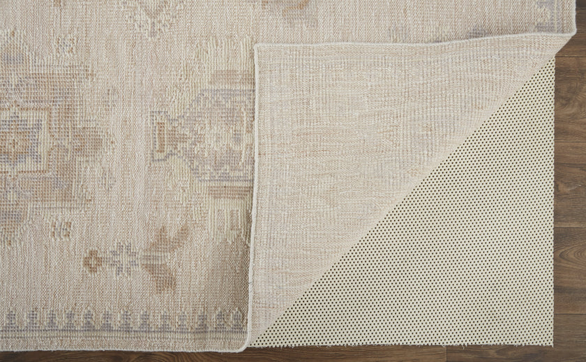 Feizy Wendover 6858F Rug in Tan / Gray