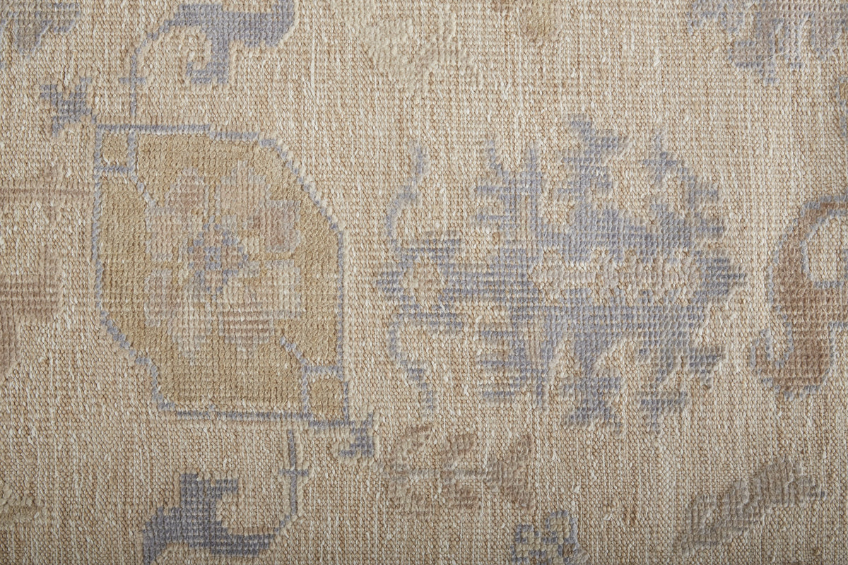 Feizy Wendover 6862F Rug in Tan / Blue