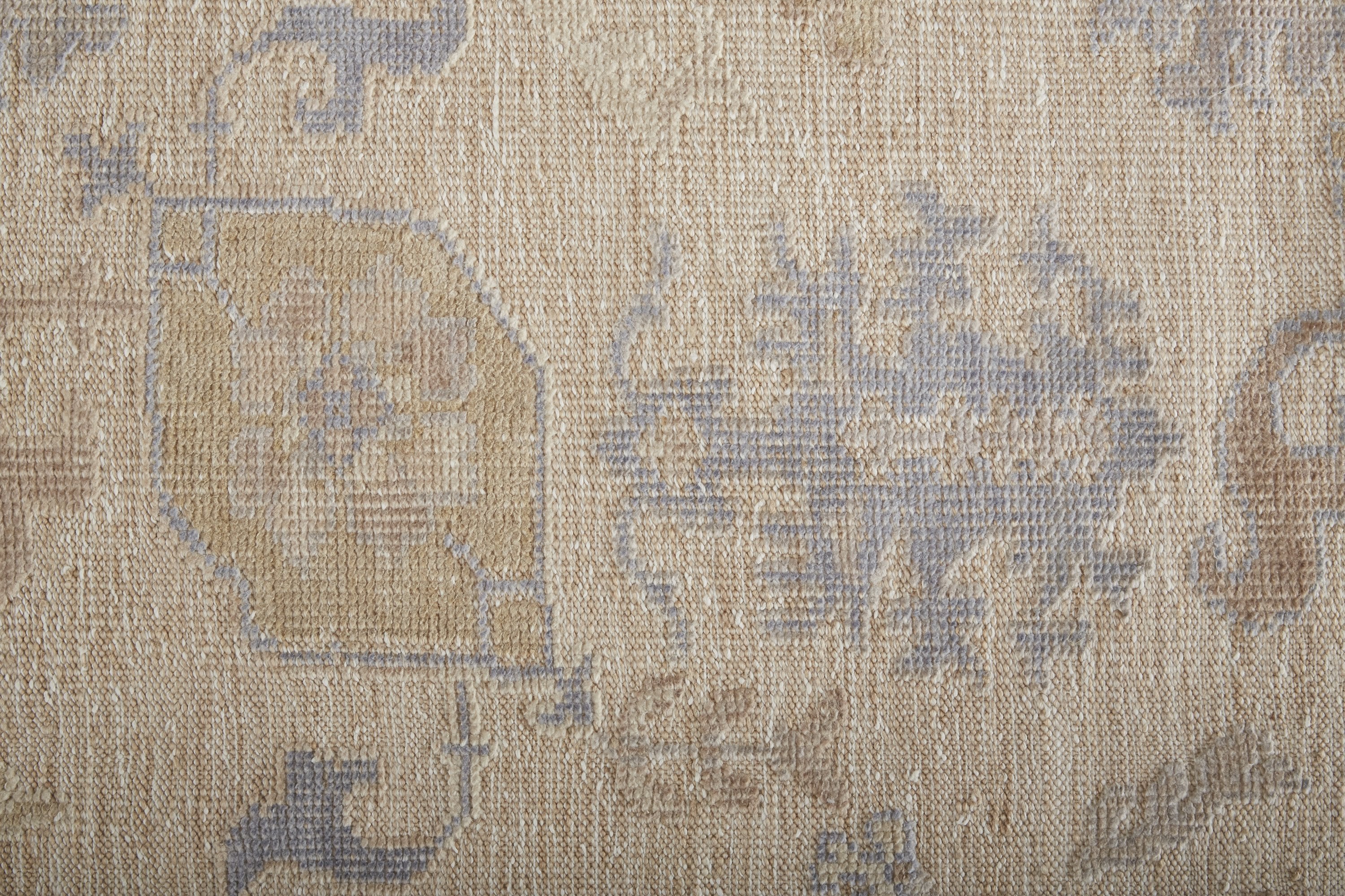 Feizy Wendover 6862F Rug in Tan / Blue