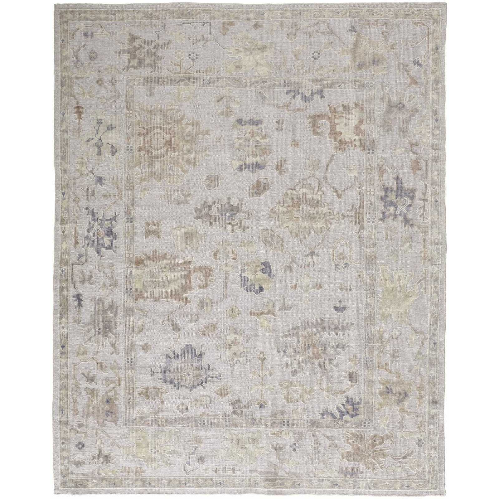 Feizy Wendover 6864F Rug in Gray / Ivory