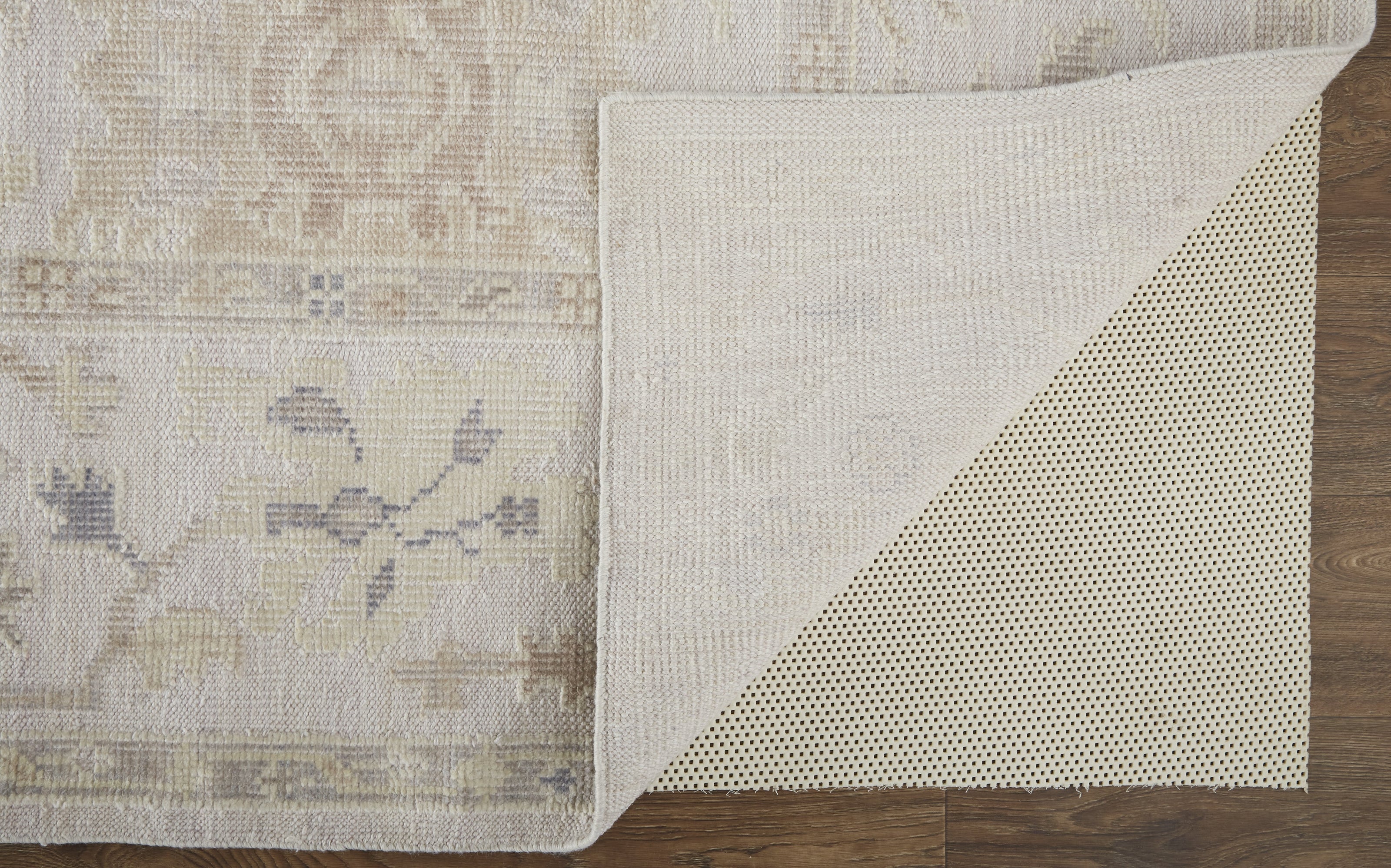 Feizy Wendover 6864F Rug in Gray / Ivory