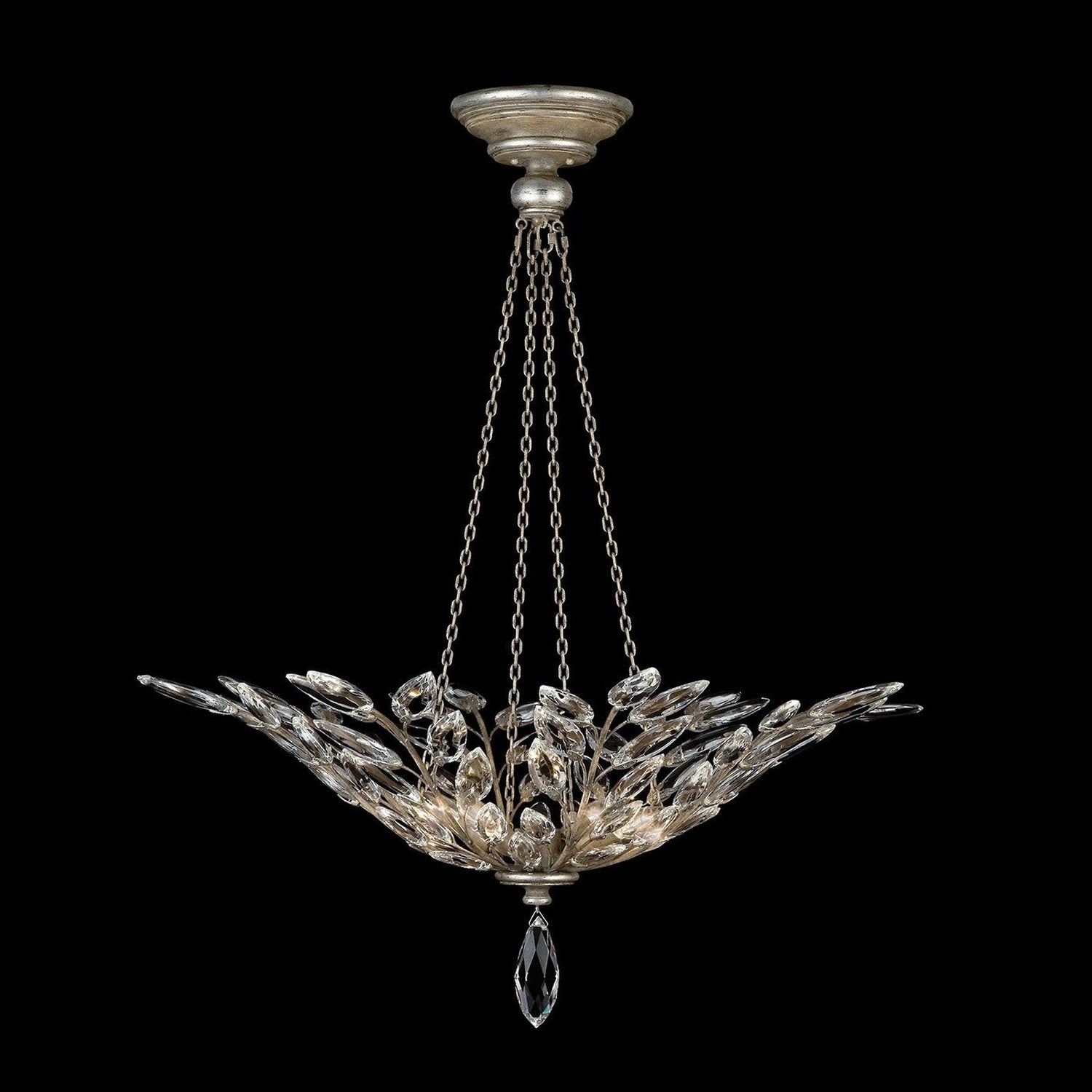 Fine Art Crystal Laurel 35" Round Pendant