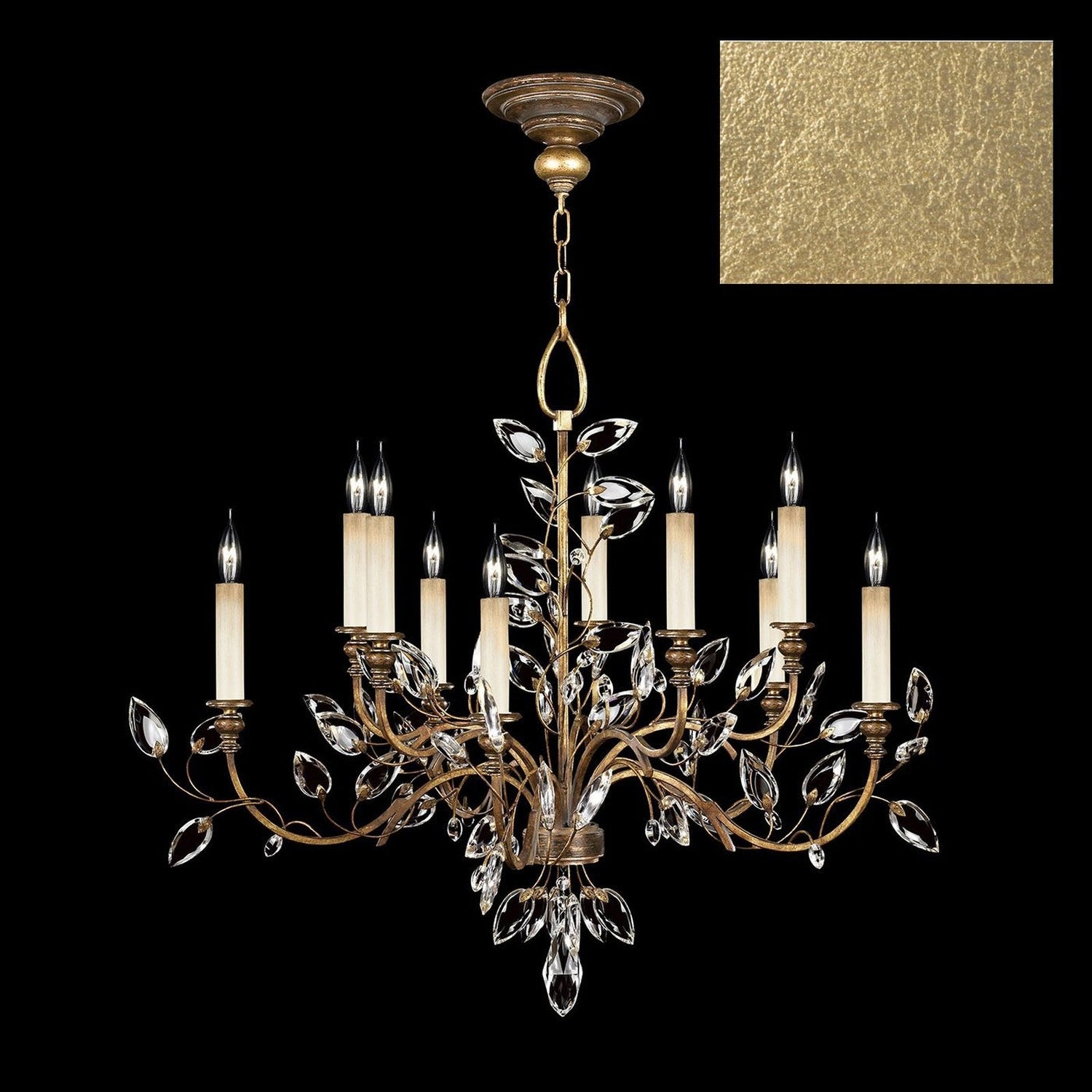 Fine Art Crystal Laurel 43" Round Chandelier