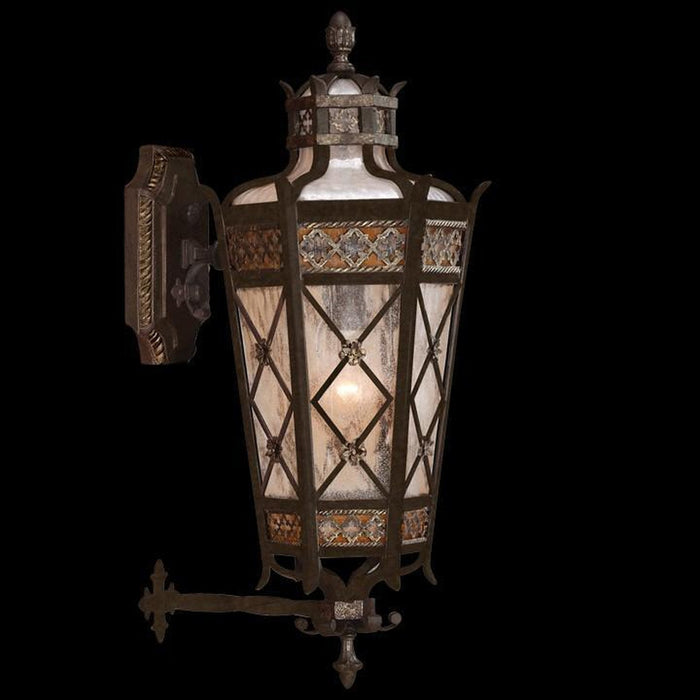 Fine Art Lighting Chateau Outdoor 4 Light 32 inch Black Outdoor Wall Sconce