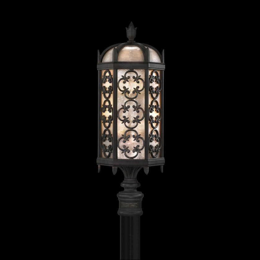 Fine Art Lighting Costa Del Sol 3 Light 29 inch Wrought Iron Outdoor Post Mount