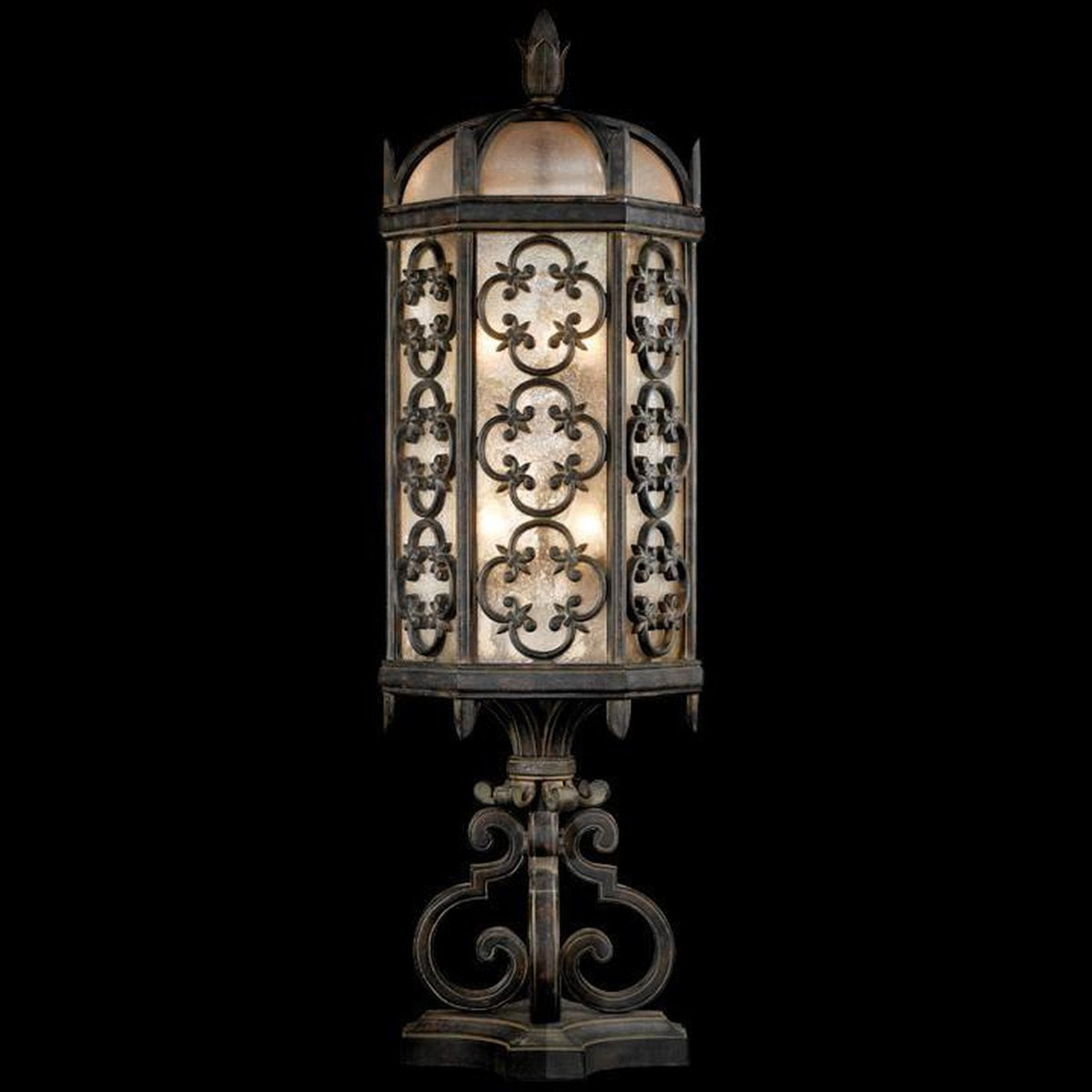 Fine Art Lighting Costa Del Sol 3 Light 33 inch Wrought Iron Outdoor Pier Mount