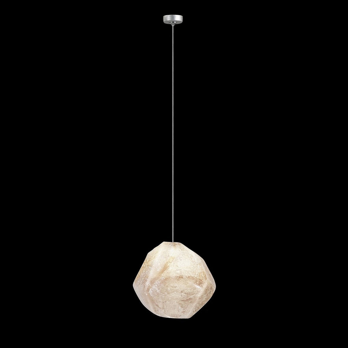 Fine Art Natural Inspirations 5" Natural Quartz Round Drop Light