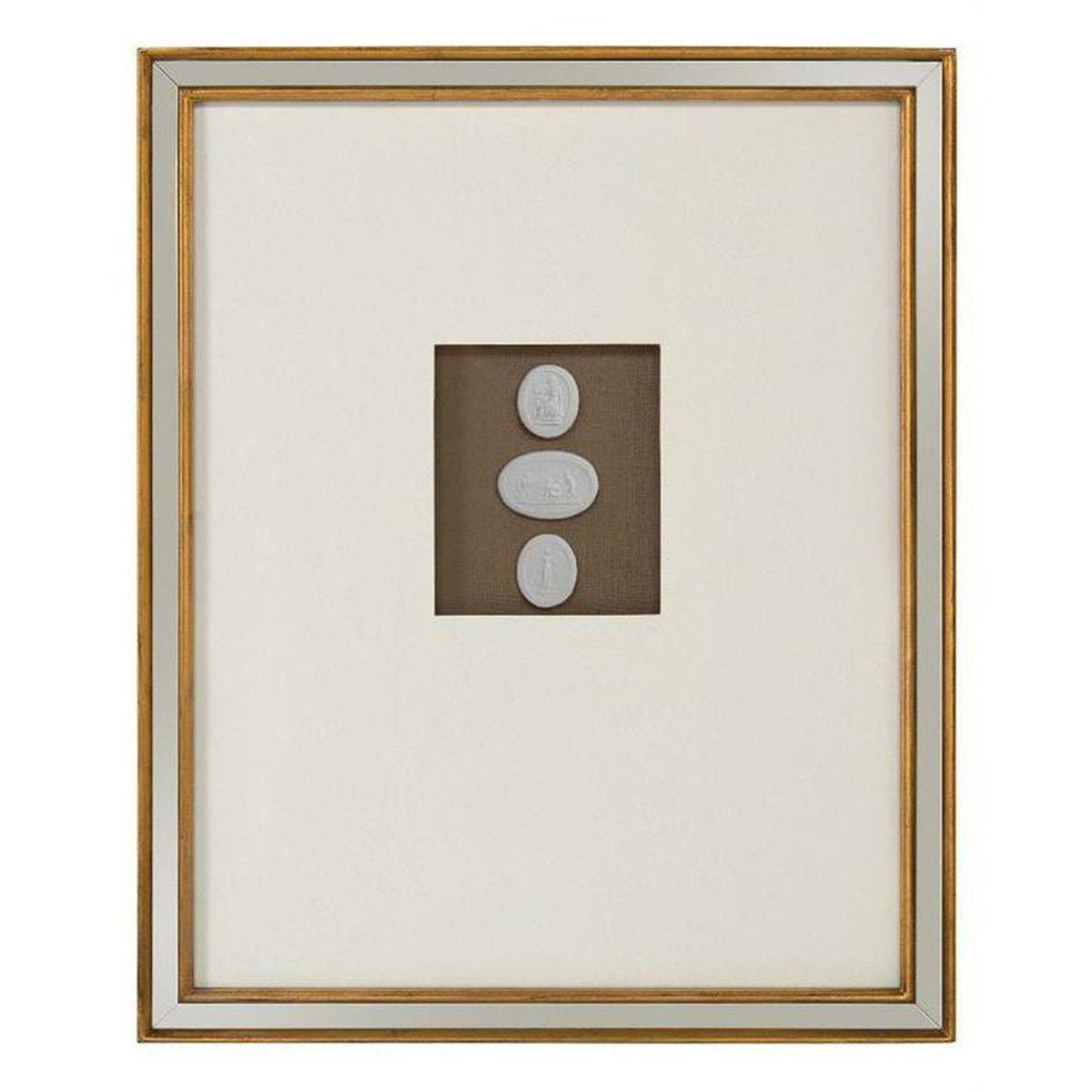 John Richard Mahogany Intaglio Wall Art