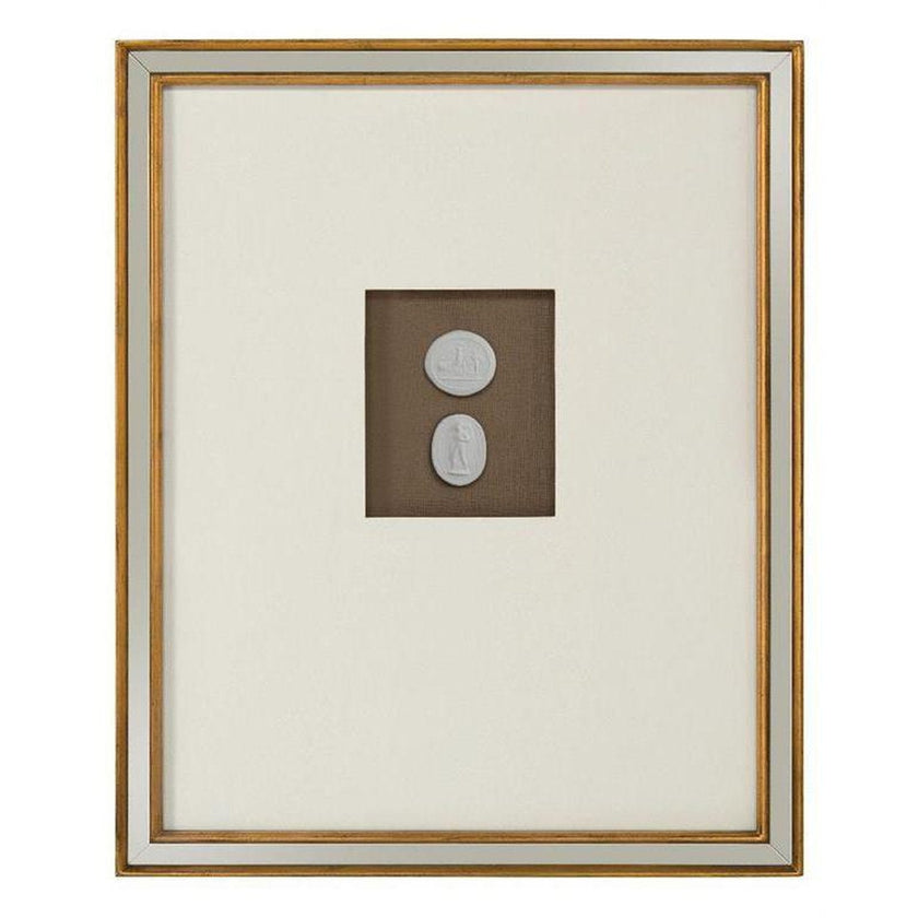 John Richard Mahogany Intaglio Wall Art