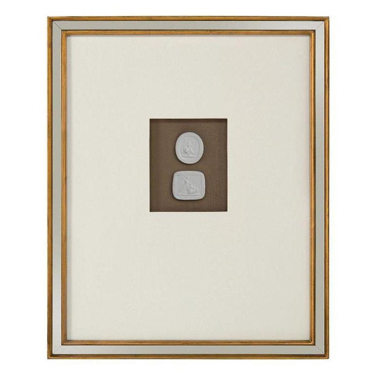 John Richard Mahogany Intaglio Wall Art