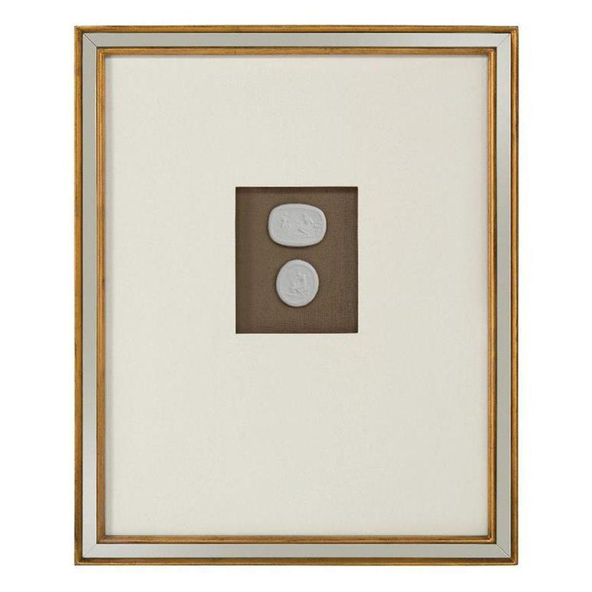 John Richard Mahogany Intaglio Wall Art