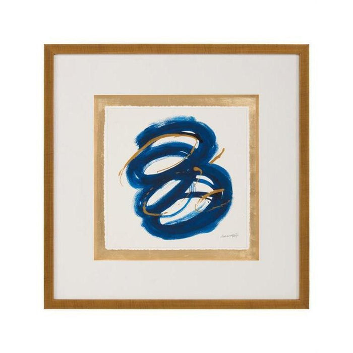 John Richard Dyann Gunter's Blue And Gold - 1055 Wall Art