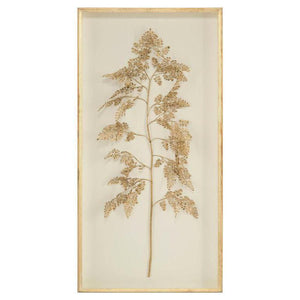 John Richard Golden Frond On Ivory Wall Art