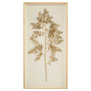 John Richard Golden Frond On Ivory Wall Art