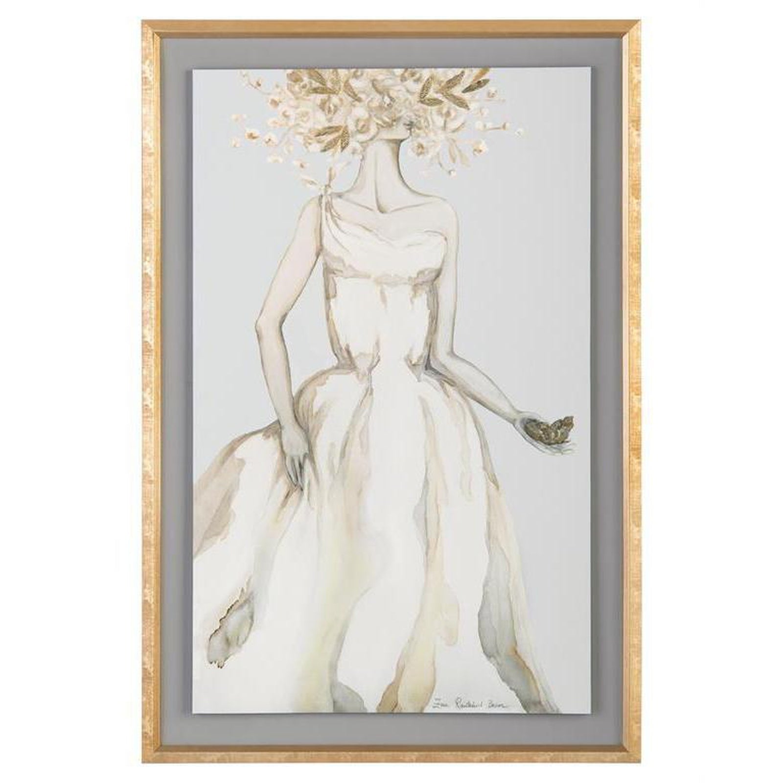John Richard Zana Brown's Golden Femme Wall Art