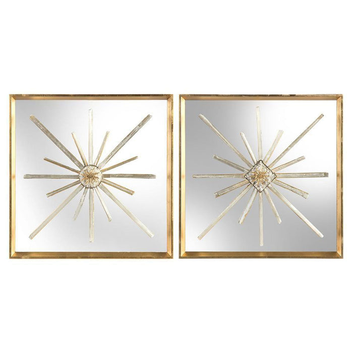 John Richard Set Of Two Star-Crossed Circle And Diamond Wall Art