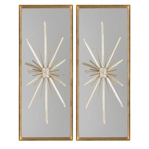 John Richard Set of Two North Star Wall Decor Wall Art