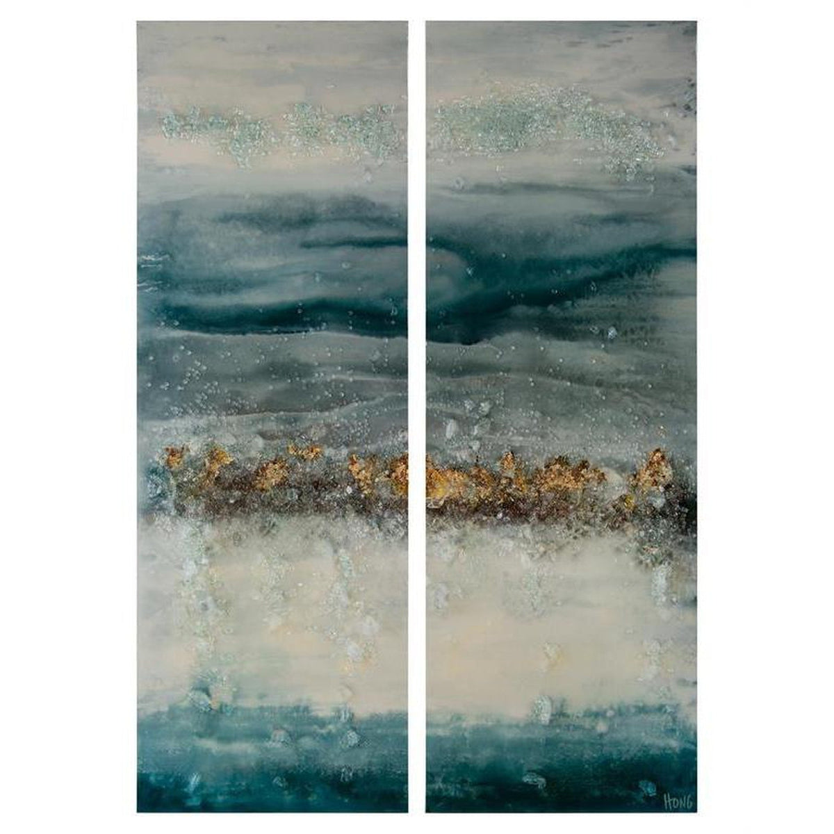 John Richard Mary Hong's Rolling Tide (Set Of Two) Wall Art