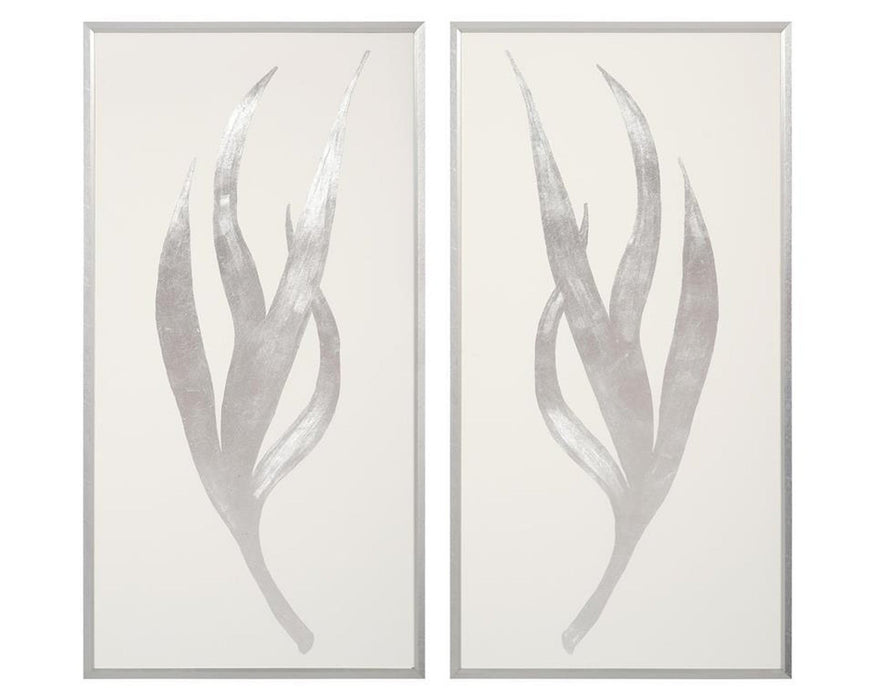 John Richard Silver Foliage Wall Art