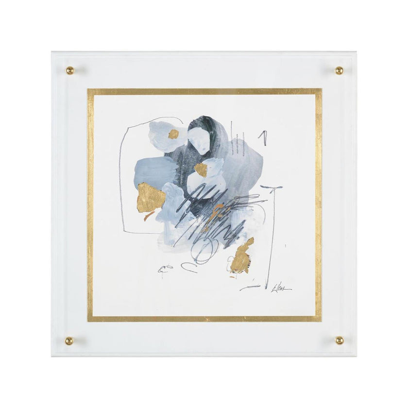 John Richard Black, Gray and Gold Wall Art I