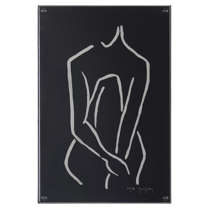 John Richard Ebony Contour Ii Wall Art