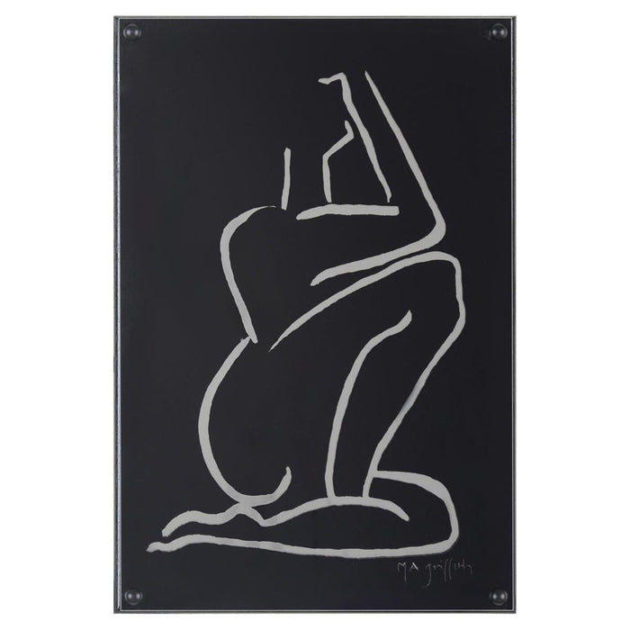 John Richard Ebony Contour Iv Wall Art