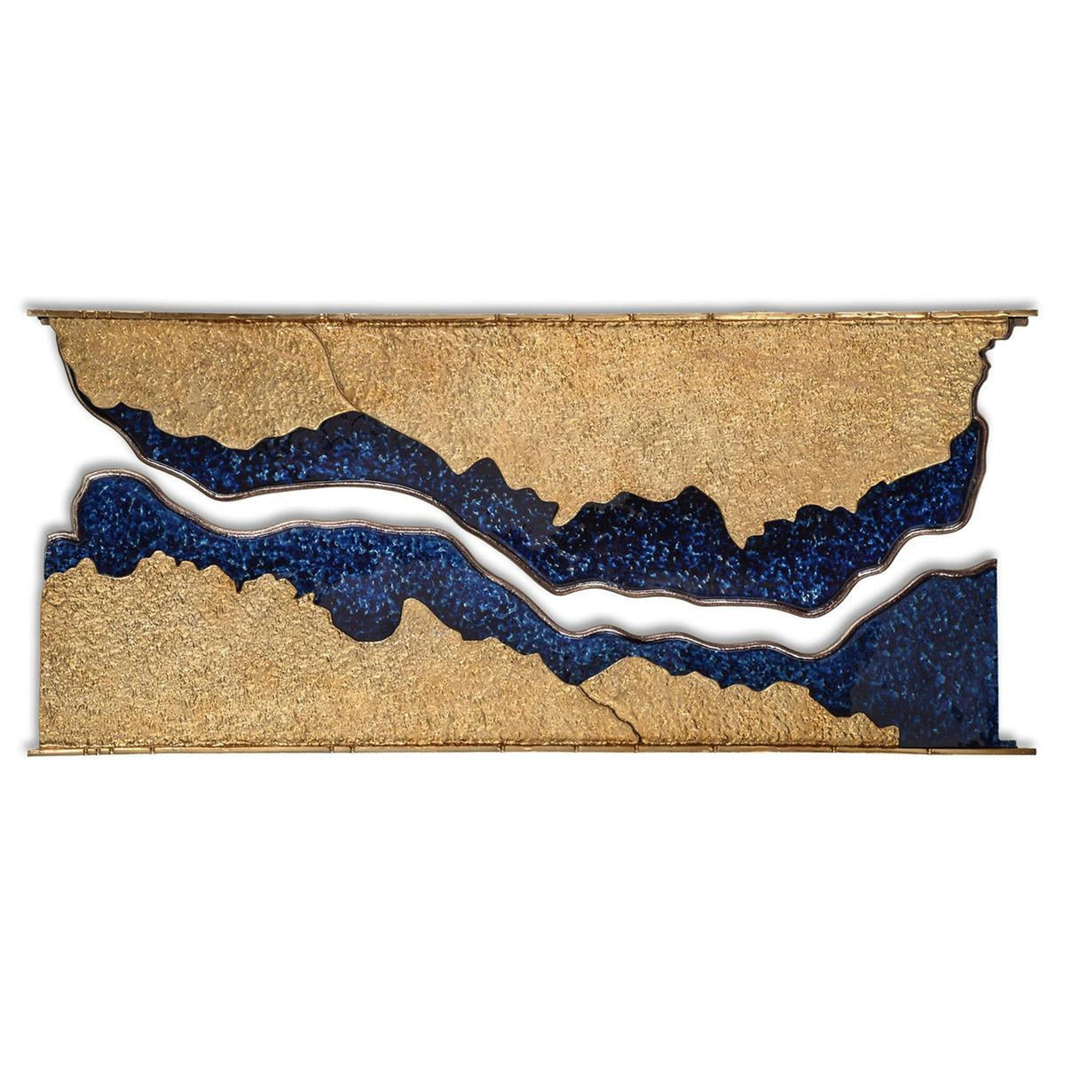 John Richard Set of Two Sand & Sea Wall Sculpture - Set of 2