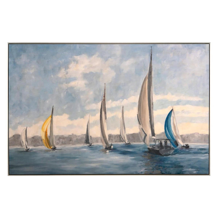 John Richard Jackie Ellens' Sailing On The Bay Wall Art