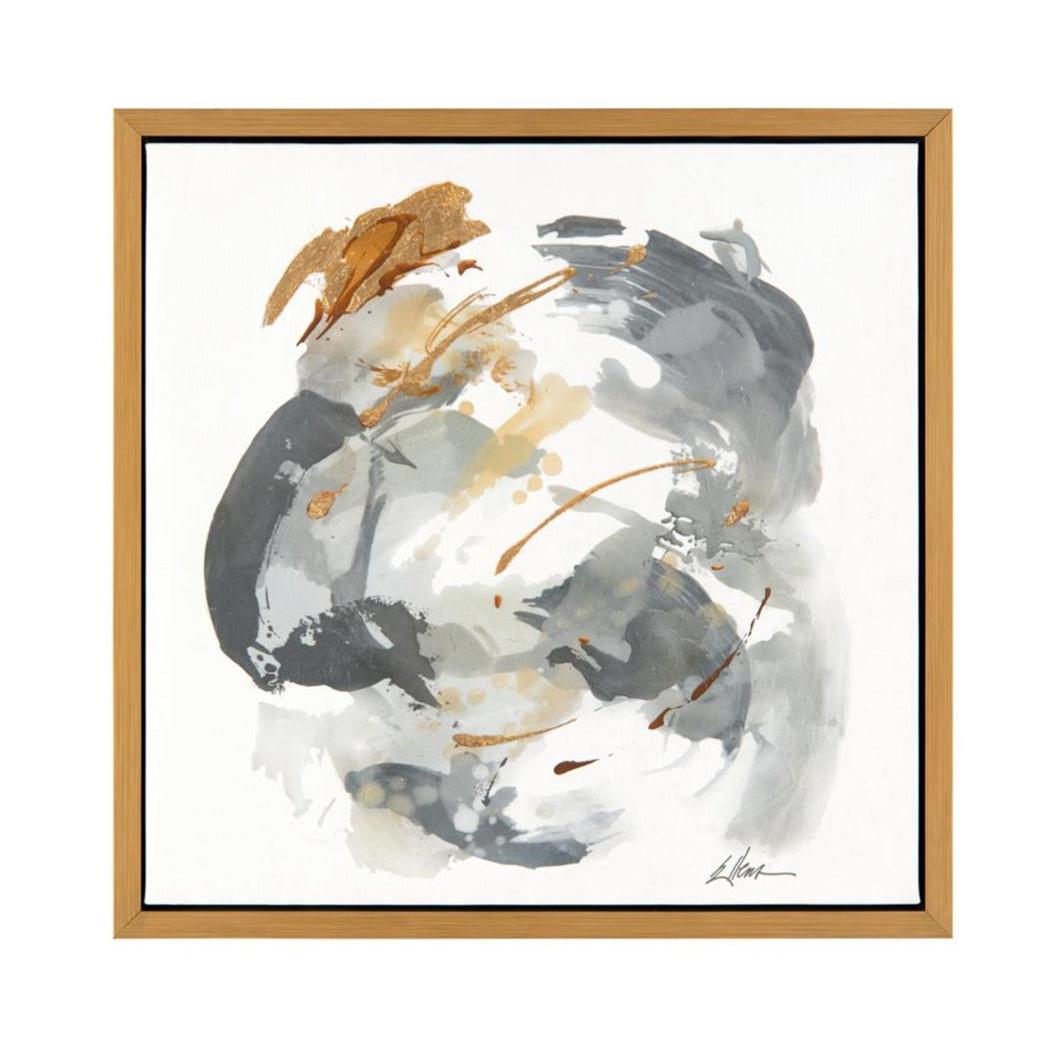 John Richard Jackie Ellens' Gold, Silver, And Grey Wall Art
