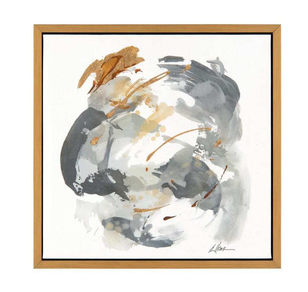 John Richard Jackie Ellens' Gold, Silver, And Grey Wall Art
