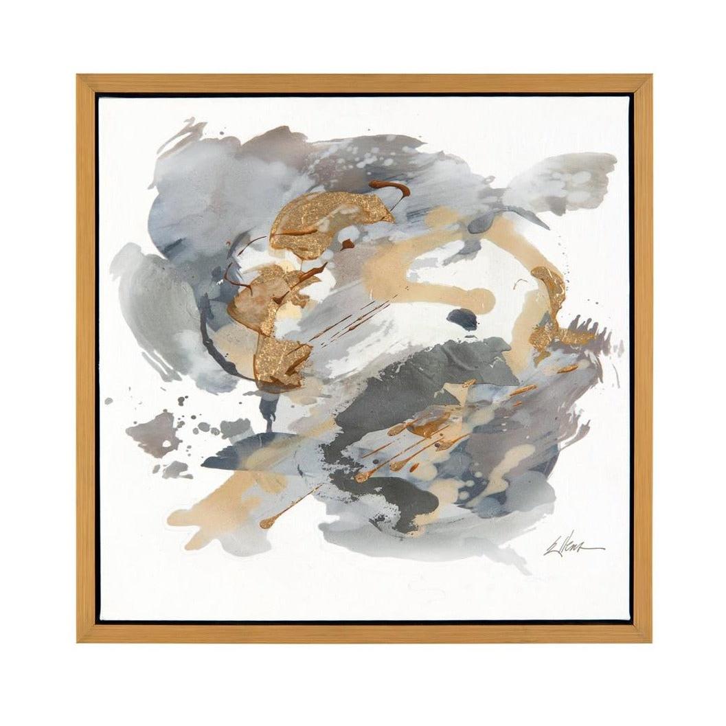 John Richard Jackie Ellens' Gold, Silver, And Grey Wall Art